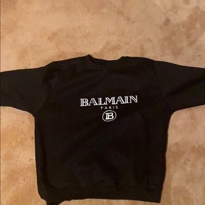 Sweater all black branded by balmain